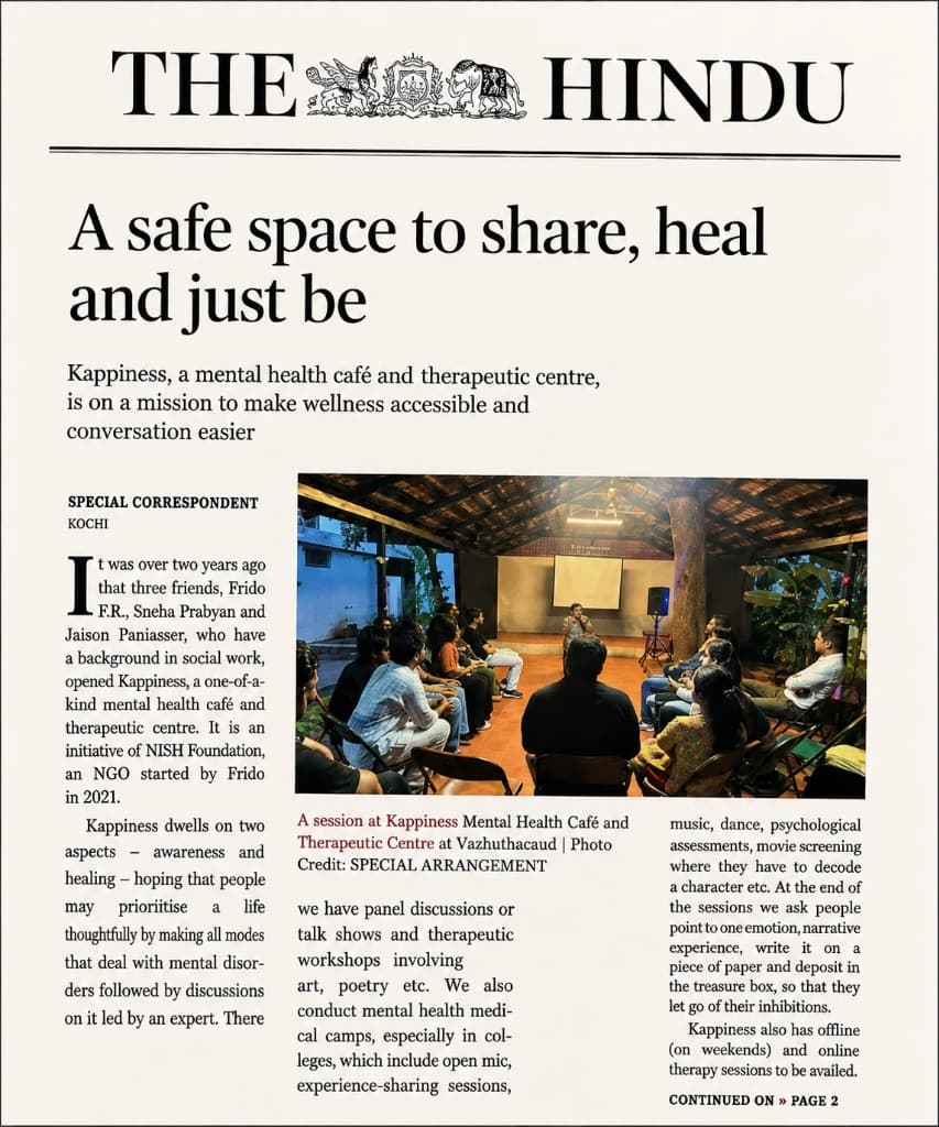 The Hindu - A safe space to share, heal and just be